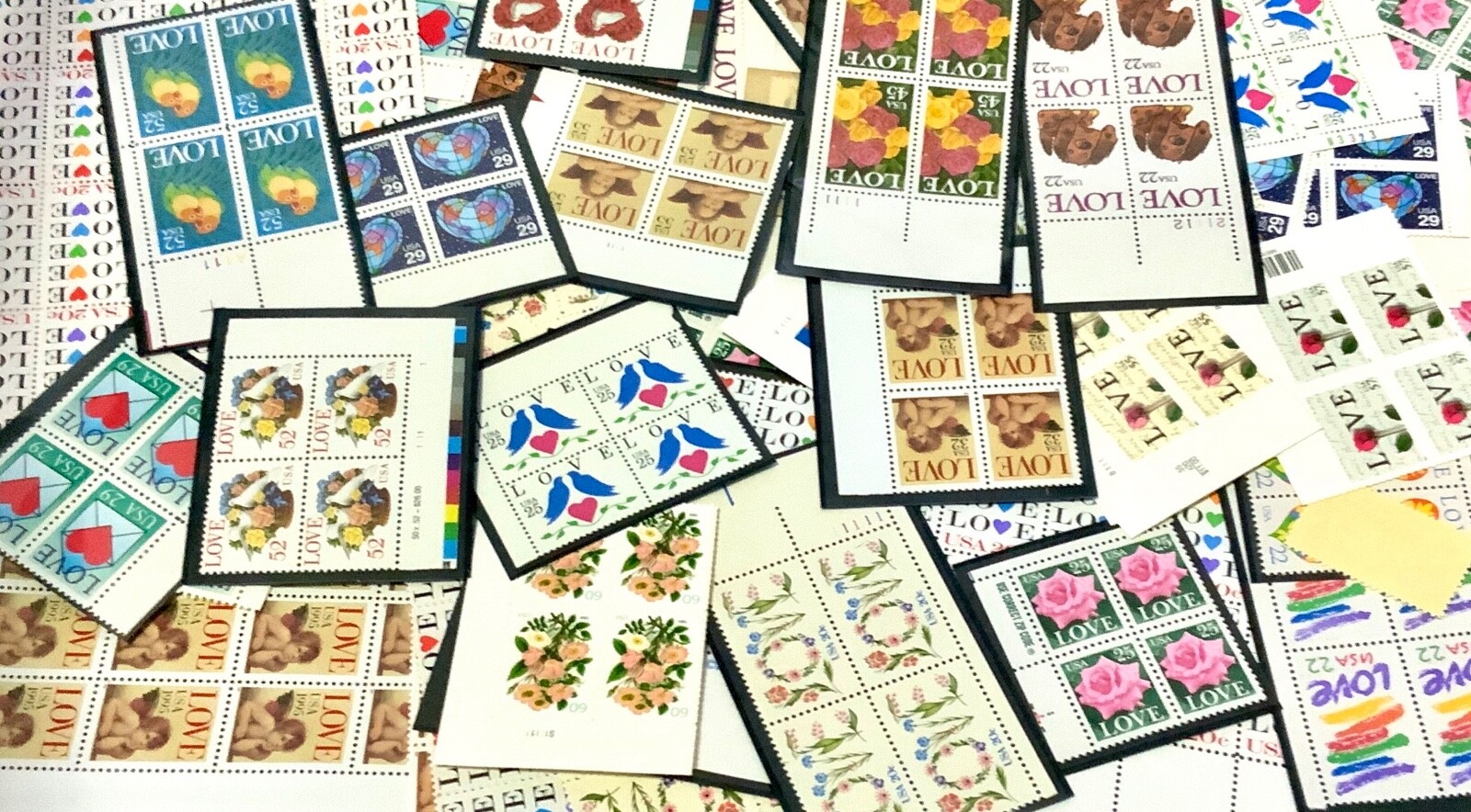 United States MNH All-Different Love Stamps BCV$20.00