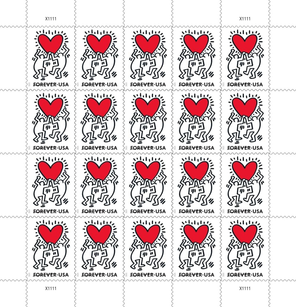 Love 2025 Postage Stamps Sheet of 20