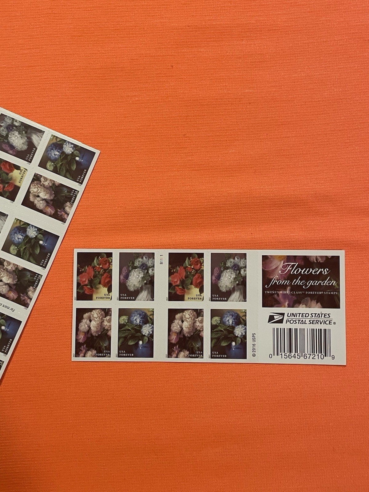 USPS Forever Stamps – Flowers From The Garden 2016 Lot Of 10 Books (200 Pcs) MNH