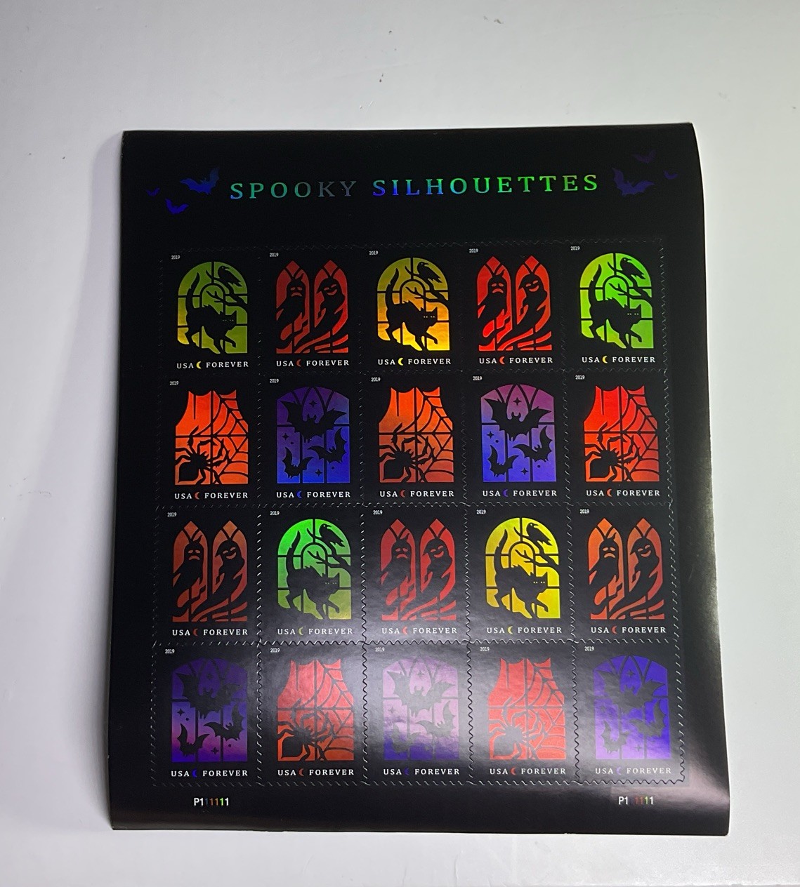 Authentic USPS NEW MINT PANE OF 20 SPOOKY SILHOUETTES STAMPS FOREVER STAMPS