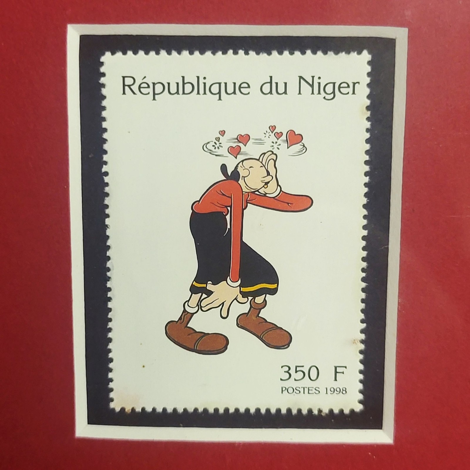 Olive Oyl 1998 Niger Postage Stamp 350F MNH Popeye Series Mint Never Hinged
