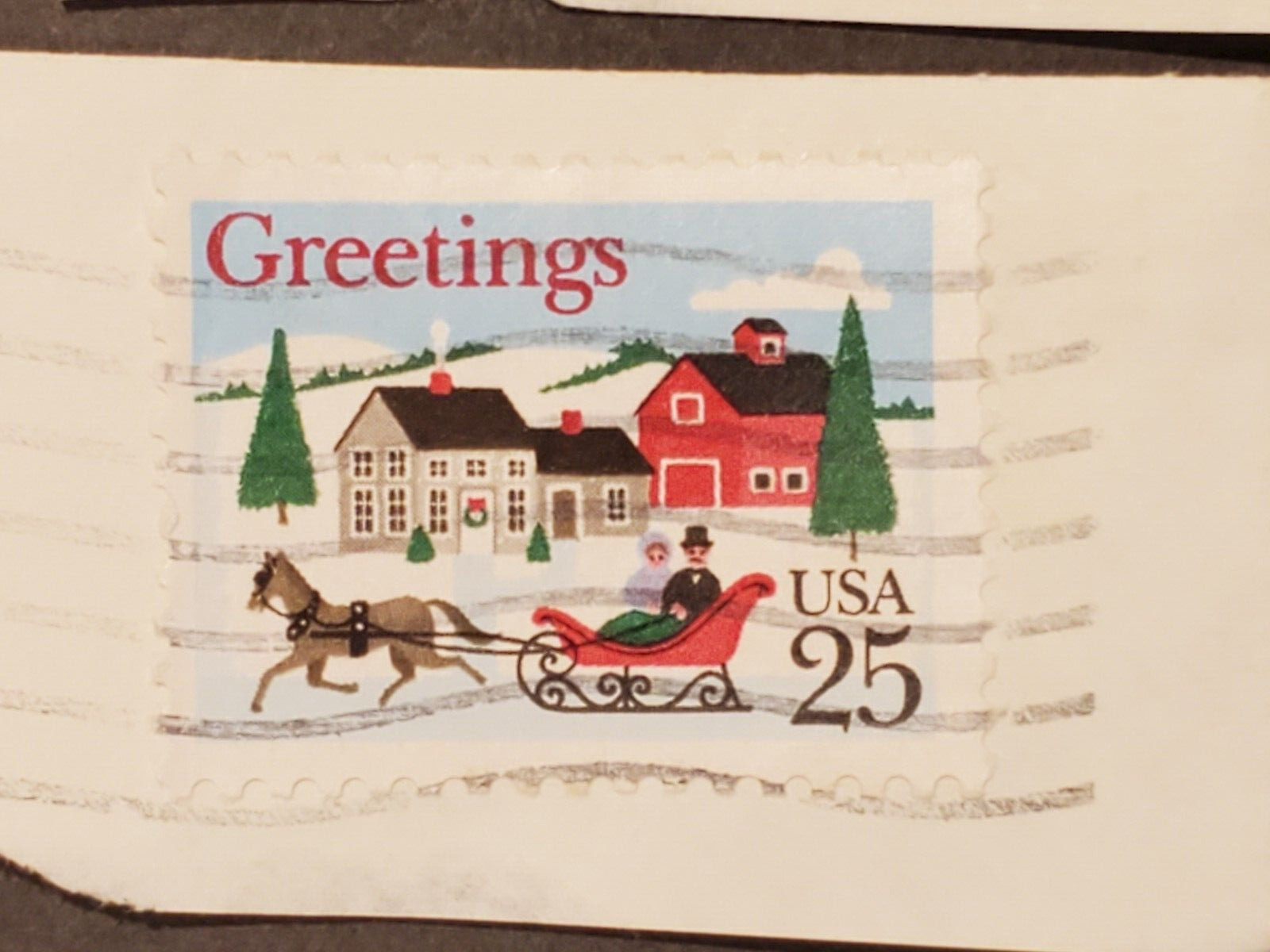Seasons Greetings Christmas stamps