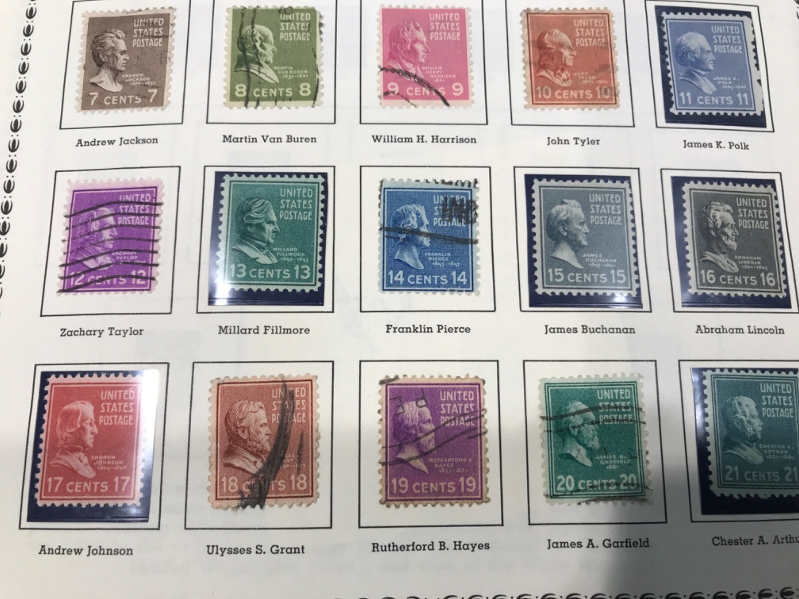US Postal Issues/ Issue Of 1938-43 Perforated
