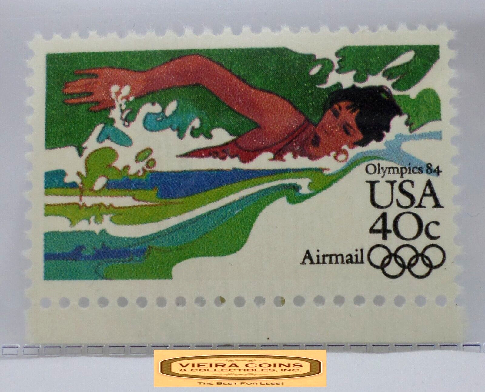 1984 USA Airmail Olympics 40 Cents Stamp – #S40960NQ