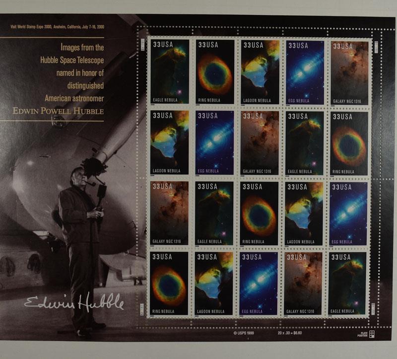 US SCOTT 3384 – 3388a PANE OF 20 HUBBLE TELESCOPE 33 CENTS FACE MNH