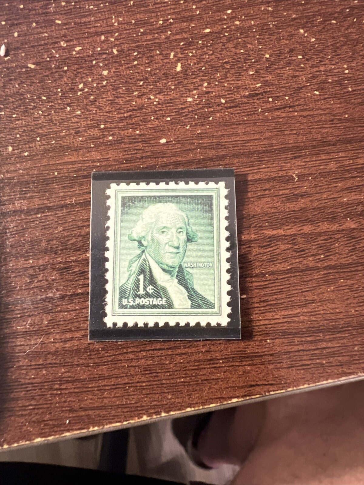george washington 1cent stamp green