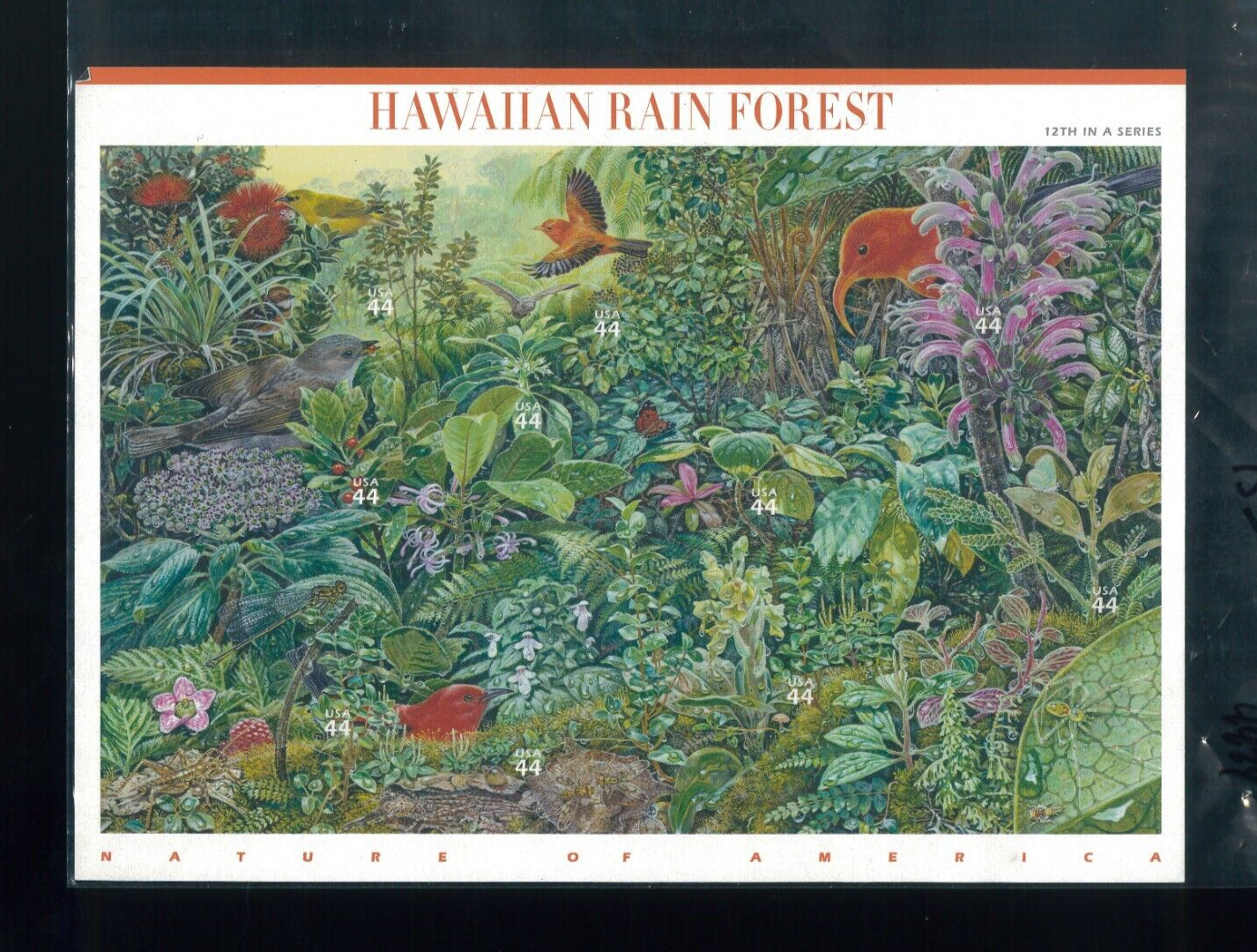 United States 44¢ Nature Hawaiian Rain Forest Postage Stamp #4474 MNH Sheet