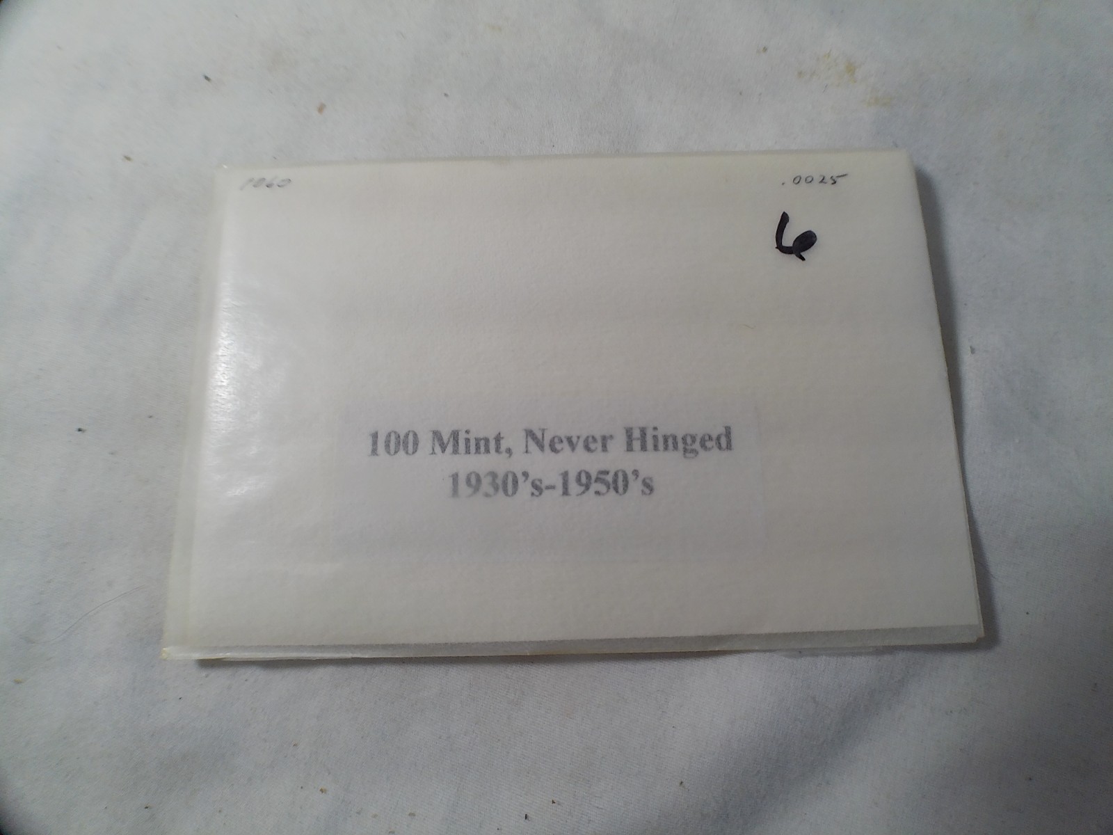 Envelope of 100 Vintage Mint Never Hinged Stamps from 1930-1950 #6