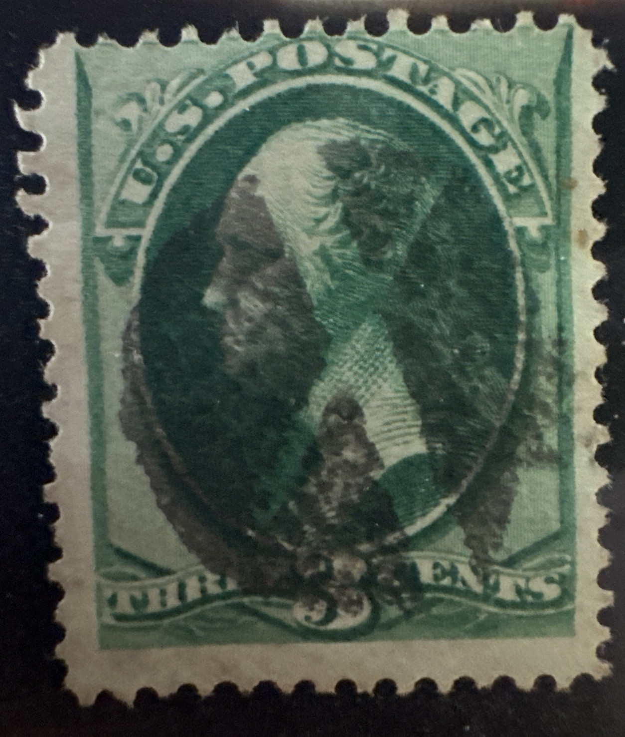 U.S Scott#147a Printed On Both Sides Error -Cv $6000