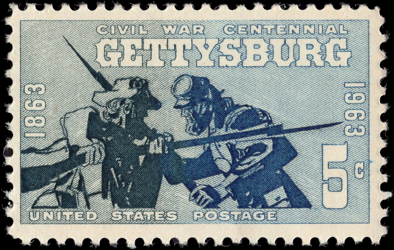 USA 1963 – Gettysburg 1863-1963 : Civil War Centennial – MNH Stamp – Sc. #1180