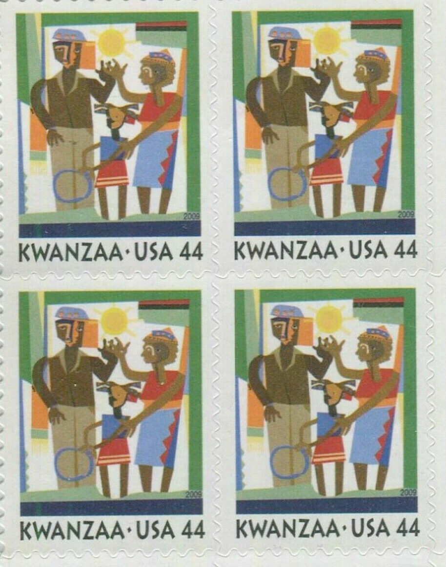 Three Panes x 20 = 60 of KWANZAA 44¢ African-American Holiday US Stamps USA 4434