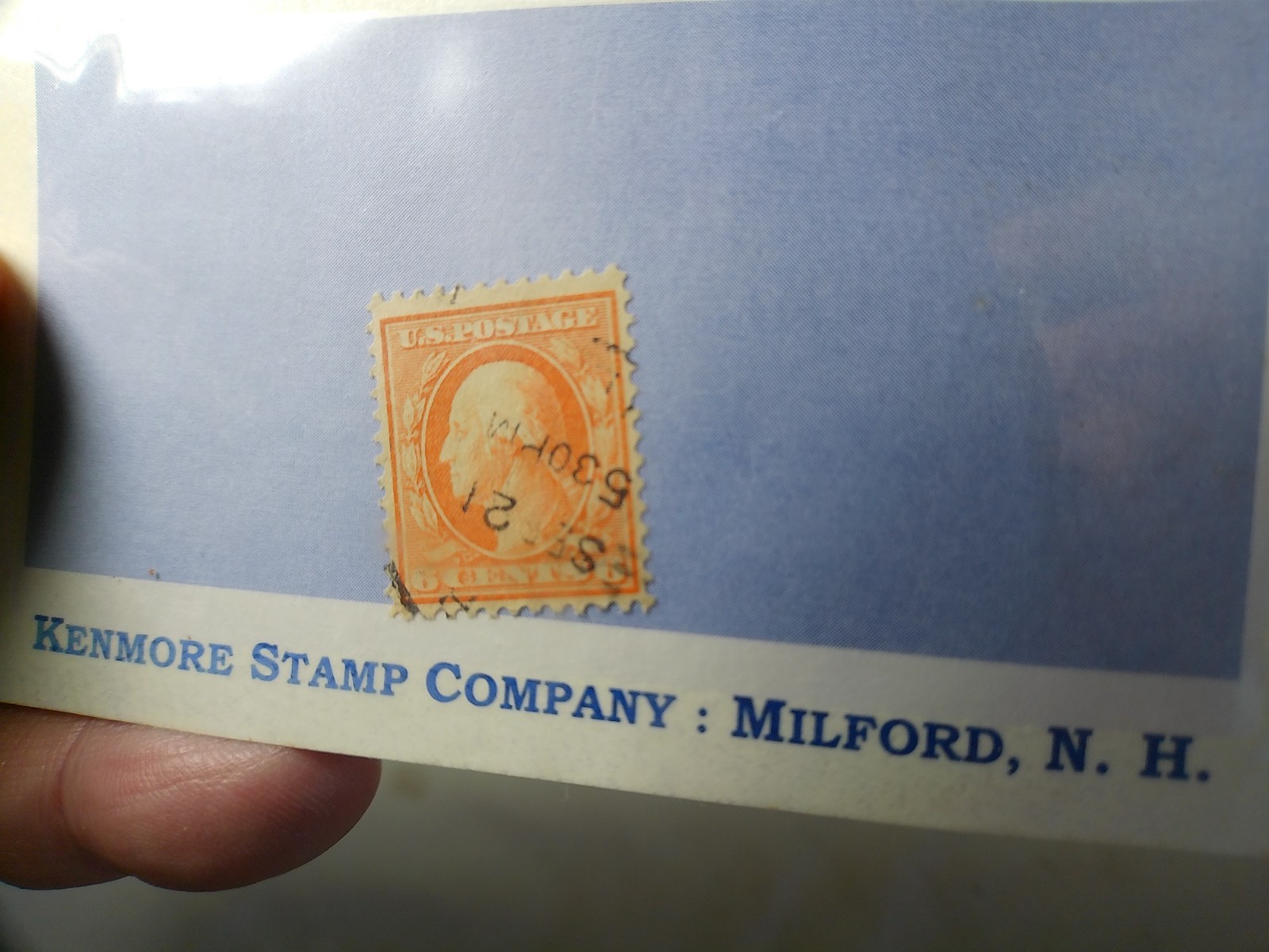1909 6c Washington Red Orange Stamp – Used