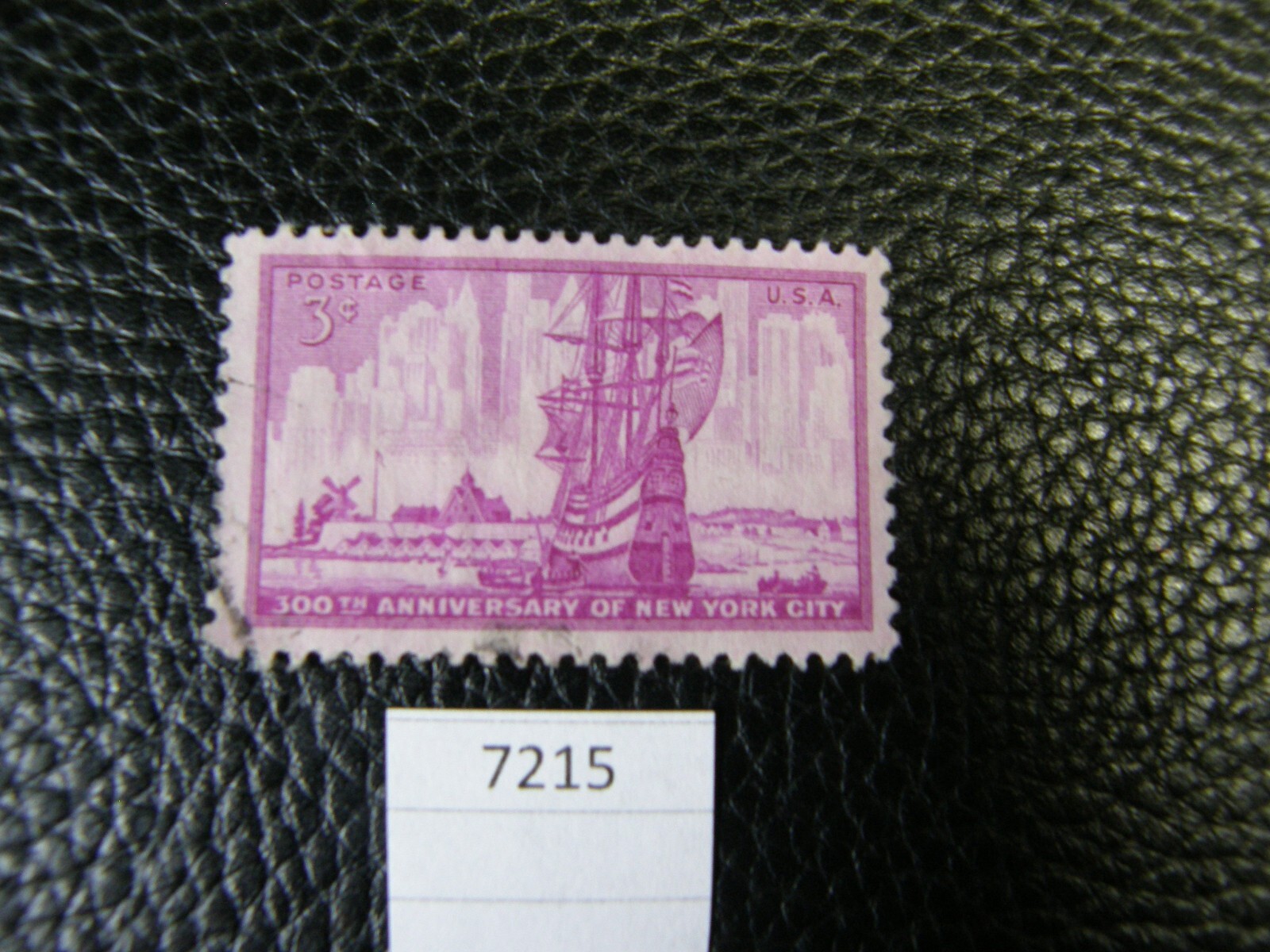 7215) One: 1953 300th Anniversary of New York City 3 Cent US Postage Stamp