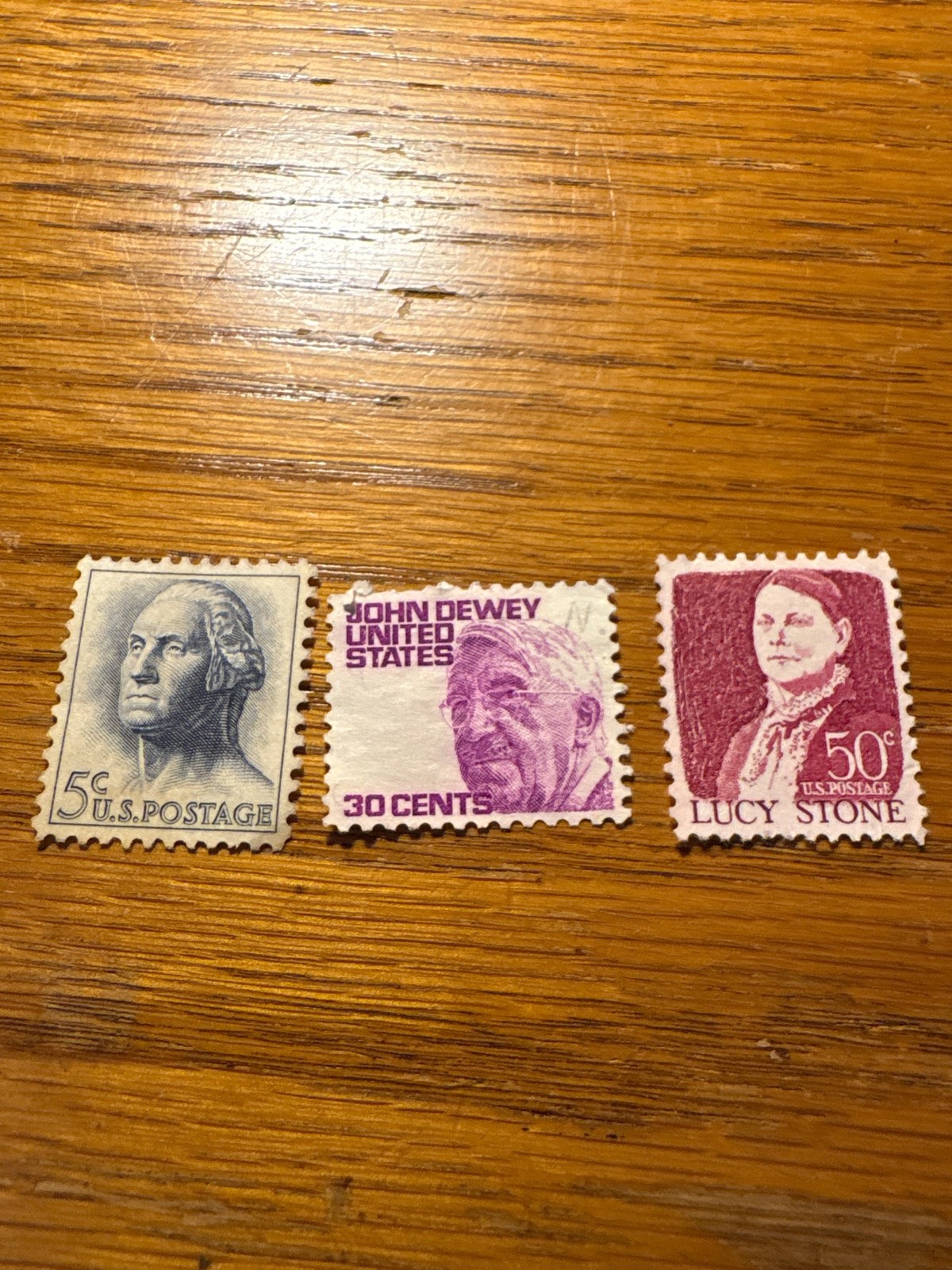 1960’s US Stamp – John Dewey- Lucy Stone – George Washington
