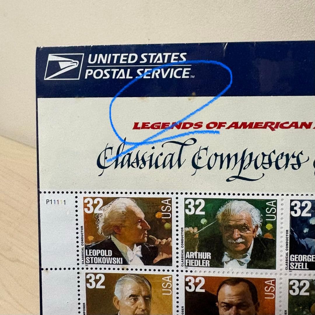 [Rare, New] US Stamp Sheet – Legends of American Music Series: Classical
