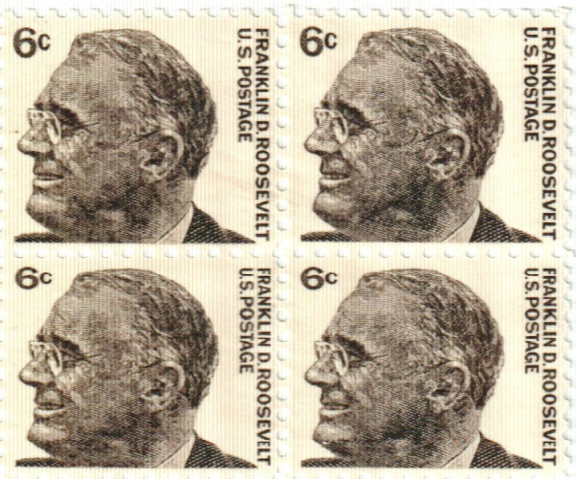 United States 6¢ Franklin D. Roosevelt Postage Stamp #1284 x 100 Singles