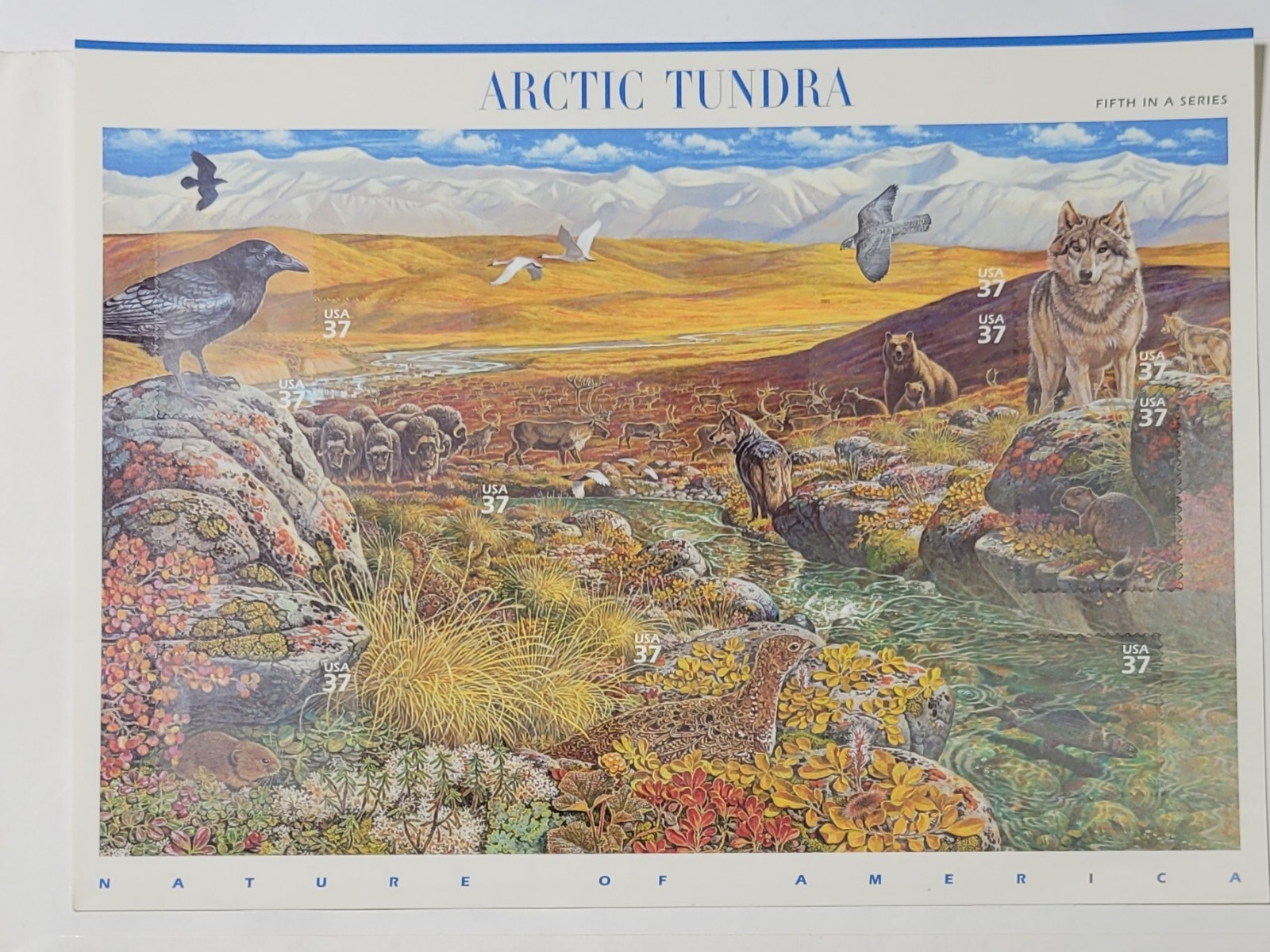 Scott #3802 Arctic Tundra (Nature Series) Sheet of 10 Stamps – MNH