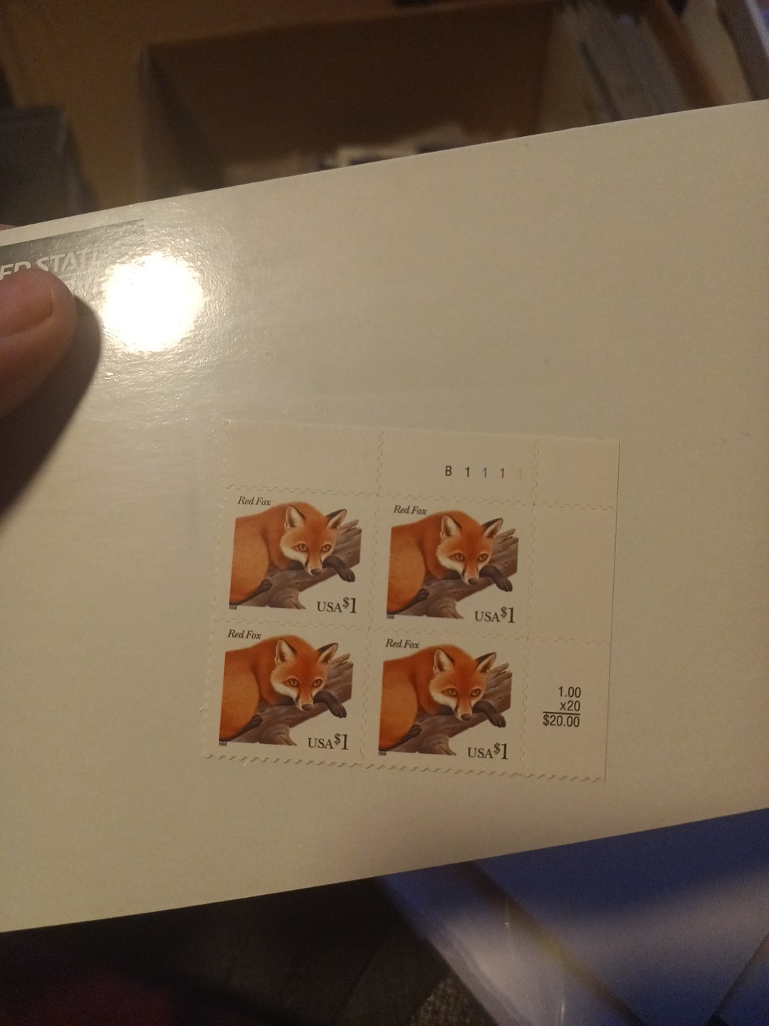 UNITED STATES RED FOX 3036 BLOCK OF 4 MNH M591 Brand New Sealed
