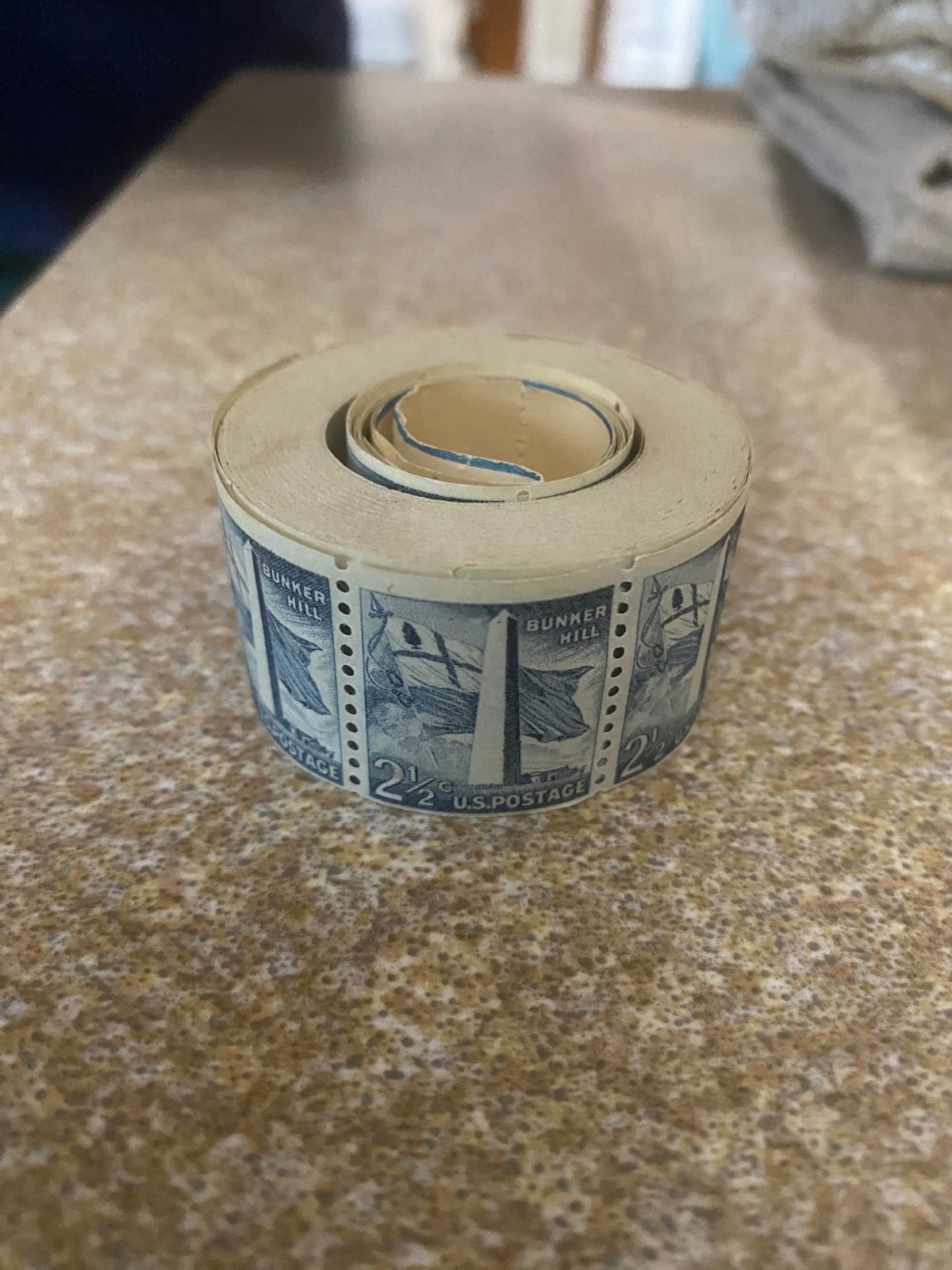 2 and a half cent roll of stamps 100+ pieces