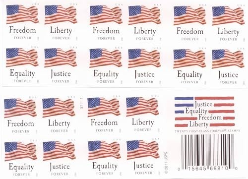 Book of 20 Forever Stamps – USPS Postage for Letters & Packages, Ideal for Maili