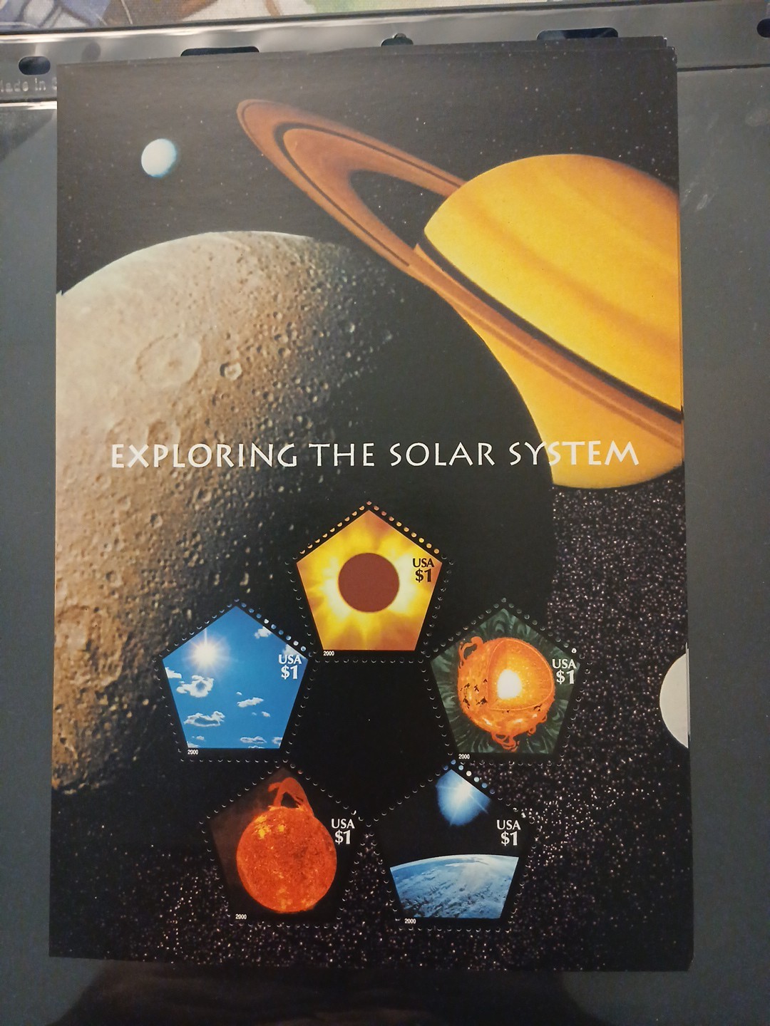 Scott #3410 Exploring the Solar System Pane of 5 $1 Stamps (2000) MNH