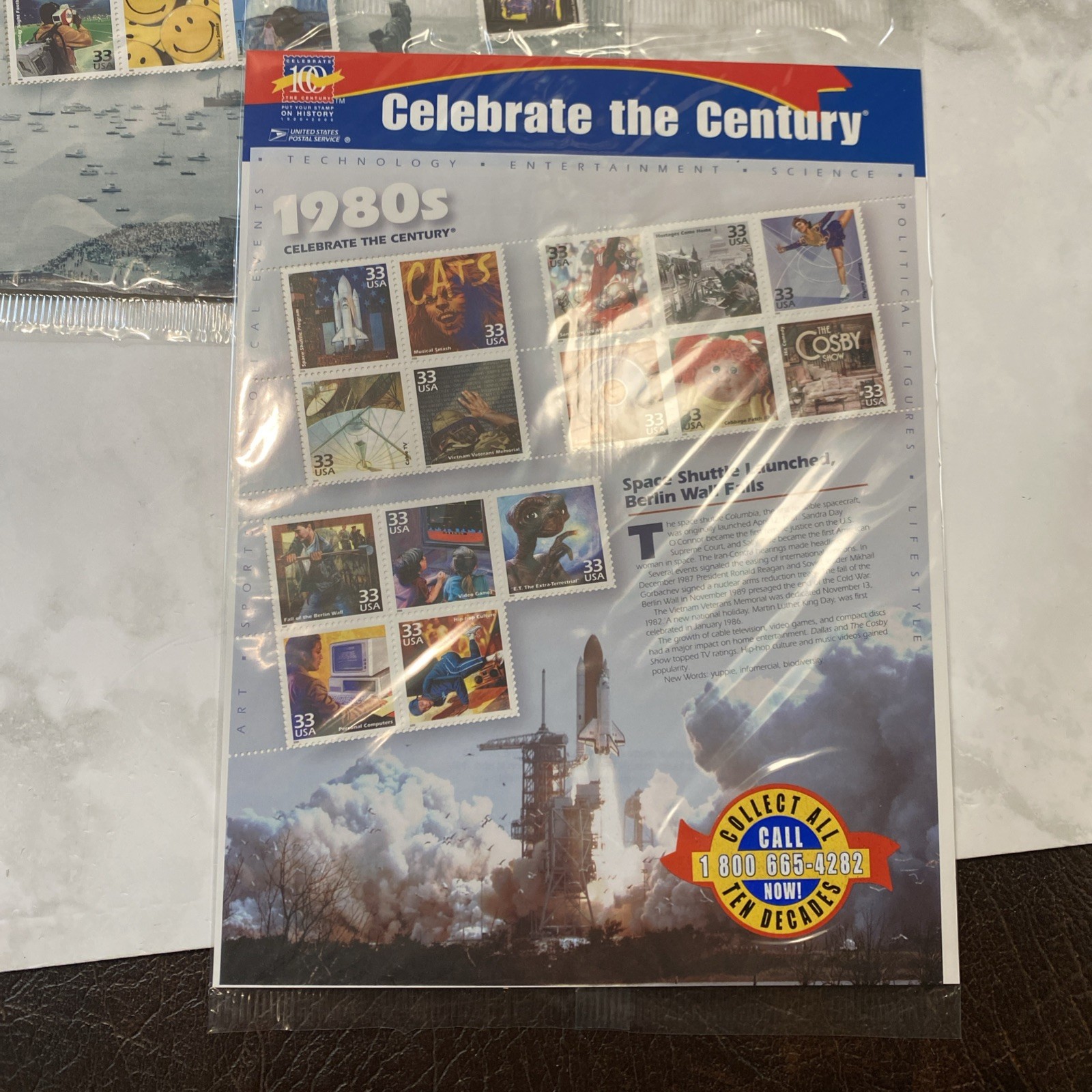 NEW CELEBRATE THE CENTURY 1900-1990. Complete 10 Sheet Set US Stamps USA GC2
