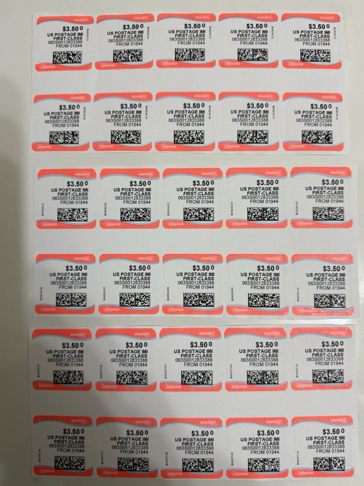 Discount Stamps 150 $3.50 Cent Face Value Fast Shipping!!!
