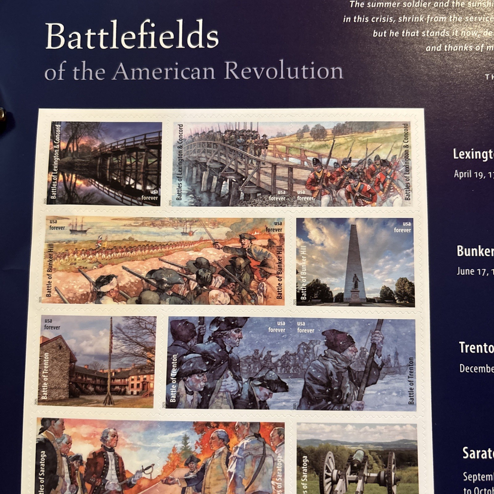 10 Forever Stamps Battlefields