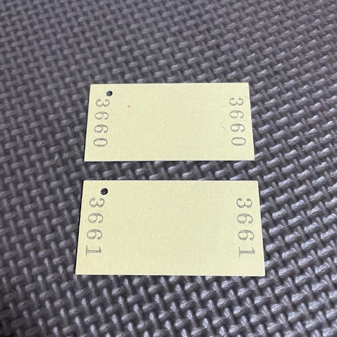 Used tickets, 2-piece set, Tsugaru Railway, Stove Train, Commemorative ride,
