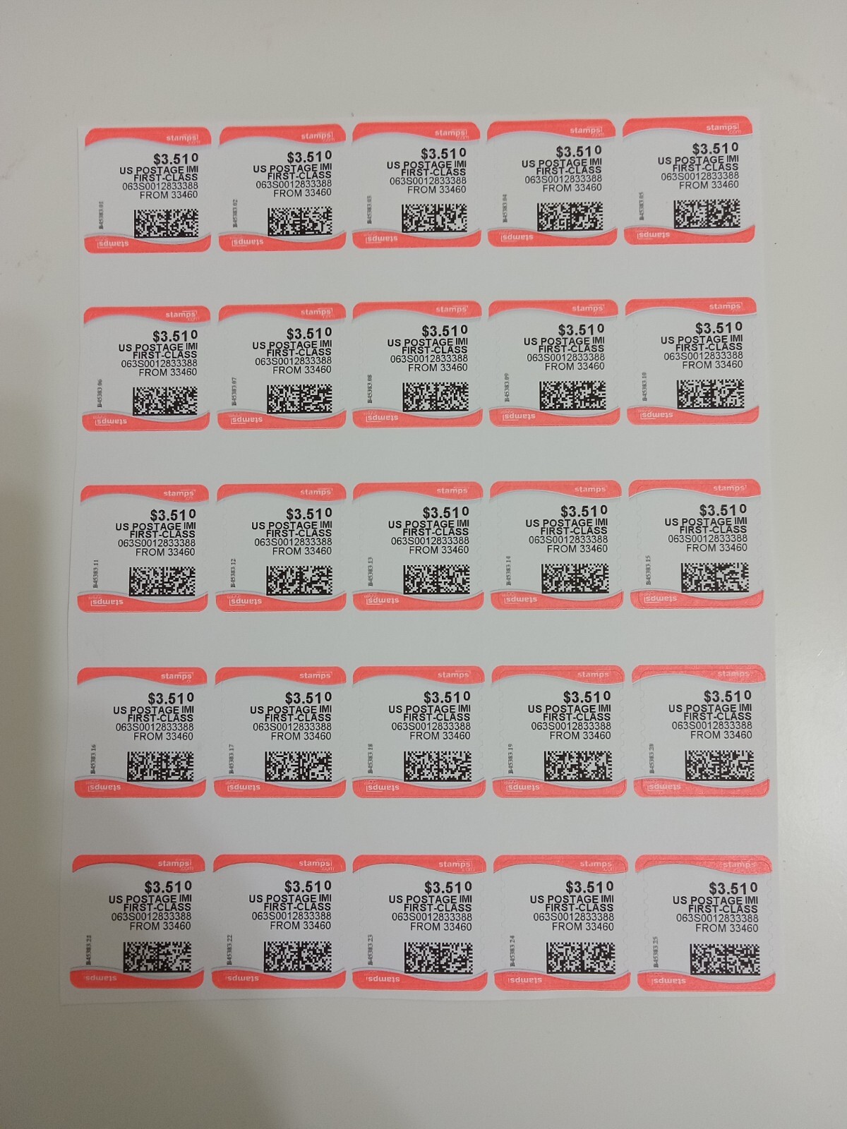 Computer Vended Stamps $3.51 Cents Face Value. Fast Shipping. Good Price