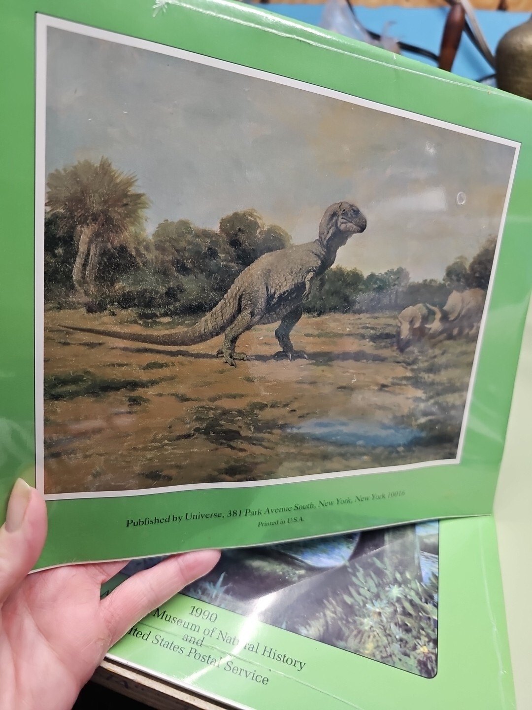 2 1990 Dinosaurs USPS Calendar American Museum Natural History SEALED NEW (OK)