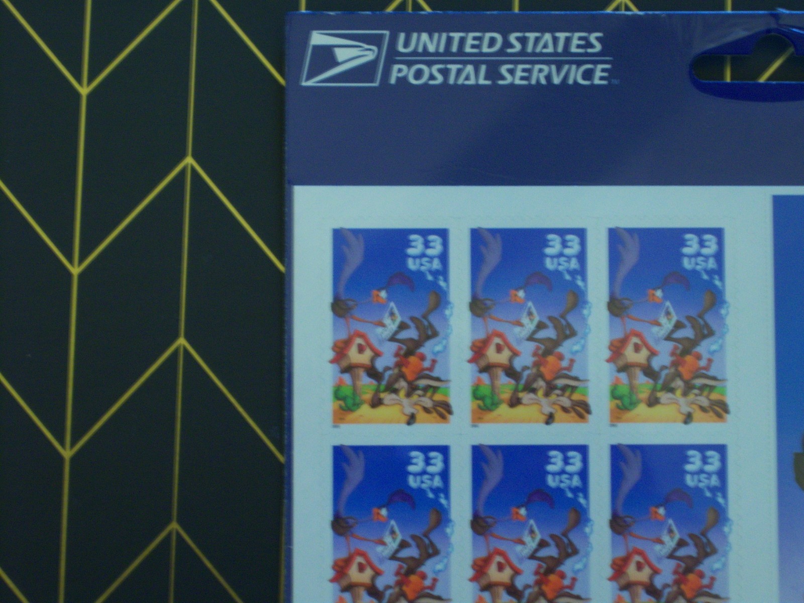 USPS Wile E. Coyote & Road Runner Looney Tunes Self-Adhesive 33c (10) $3.30