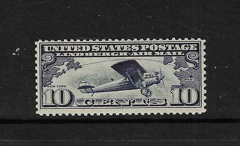 USA SC # C10 Spirit Of St Louis And Flight Route . MNH