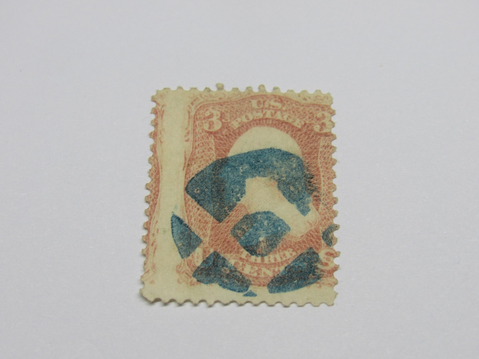 AMAZING Condition! 1861 U.S. POSTAGE 3¢ w/ Masonic Fancy Cork Stamps STP-10-IB