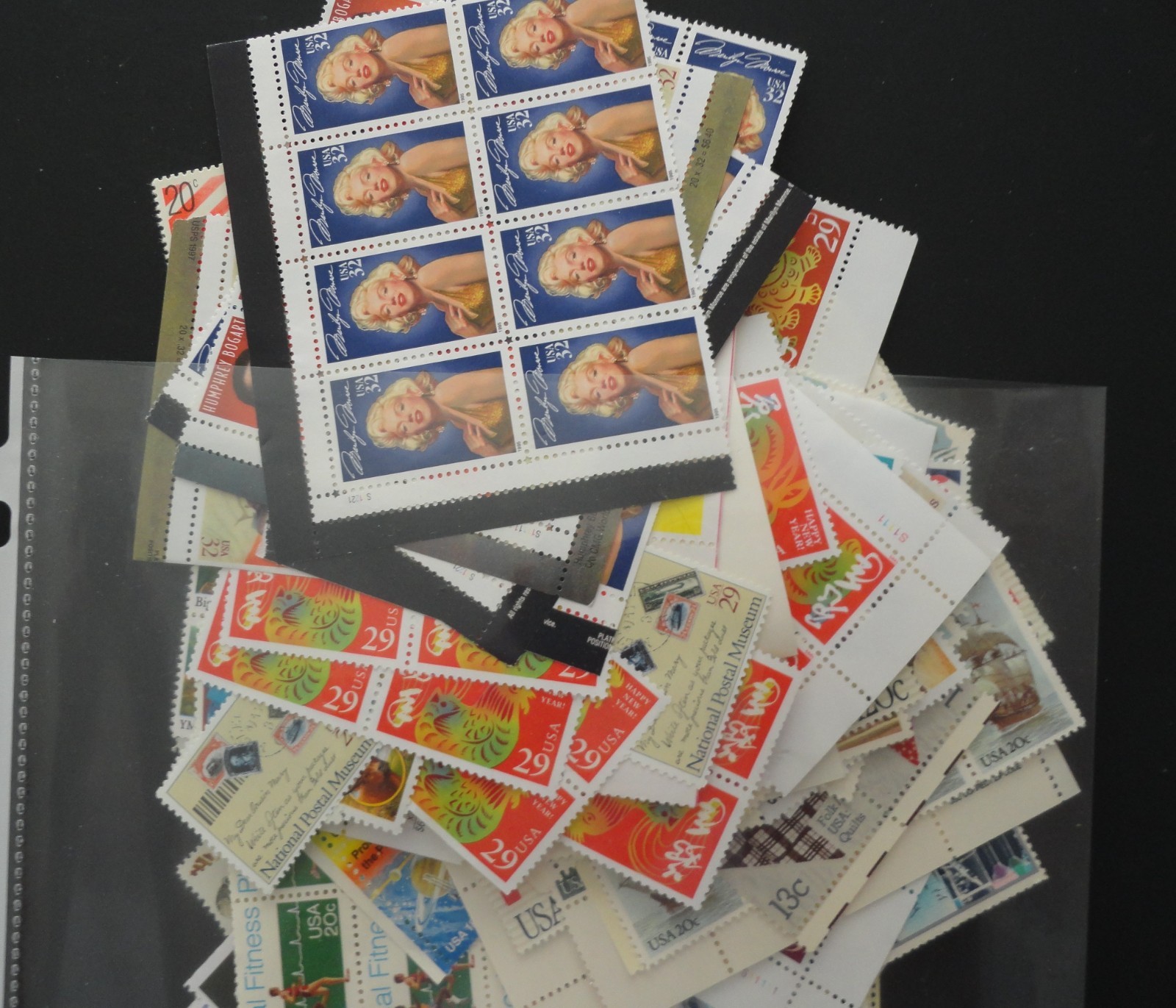 USA USPS MINT NH POSTAGE STAMPS LOT – ALL USABLE ON MAIL FACE VALUE $202.13