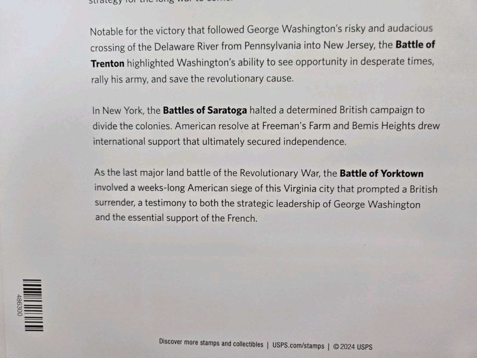 USPS Battlefields of the American Revolution Sheet of 15 Stamps – MNH