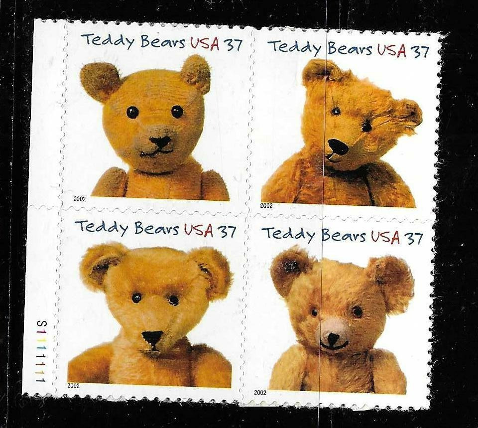 USA SC # 3656a Teddy Bears . MNH