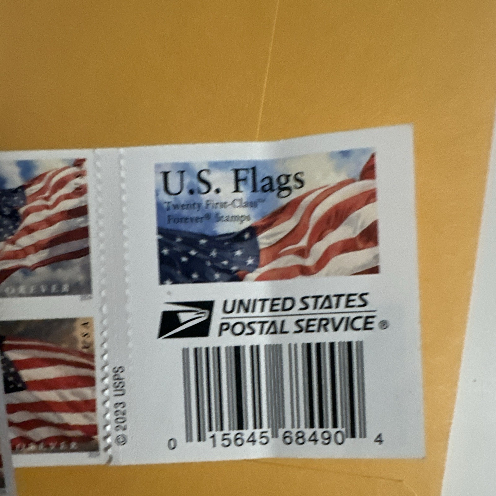USPS U.S. Flag Forever Stamps Booklet 100 Mint Never Hinged MNH