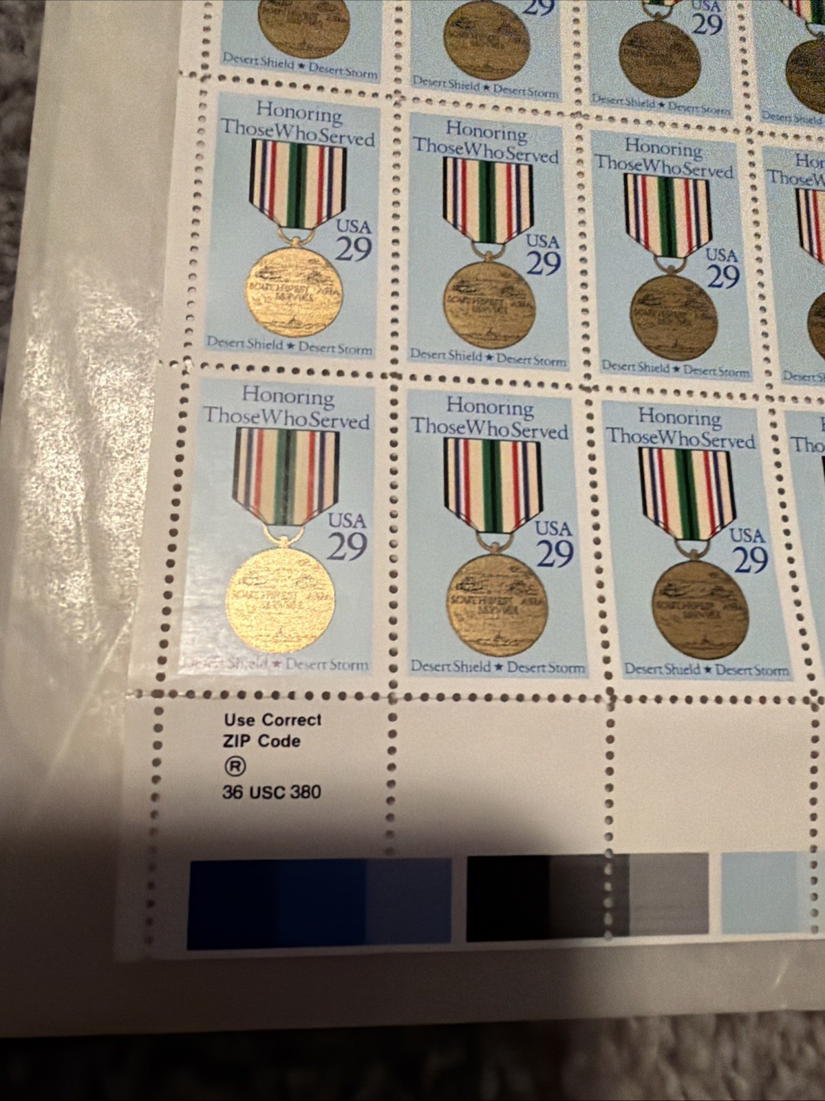 US SCOTT 2551 PANE OF 50 HONORING THOSE WHO SERVED STAMPS 29 CENT FV 14.50