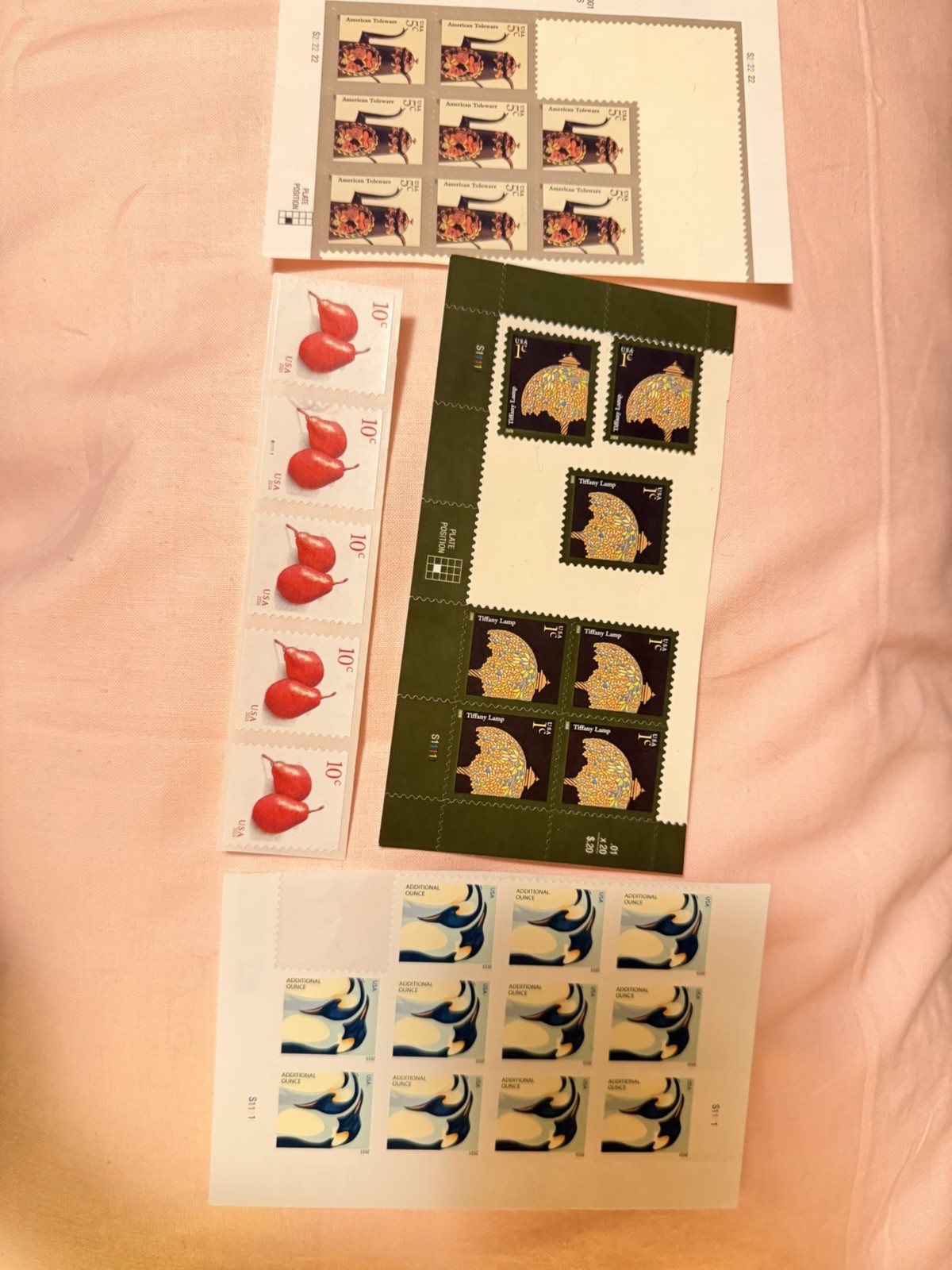 Lot of Unused 5Cent Stamps, And More Vintage U.S. Postage