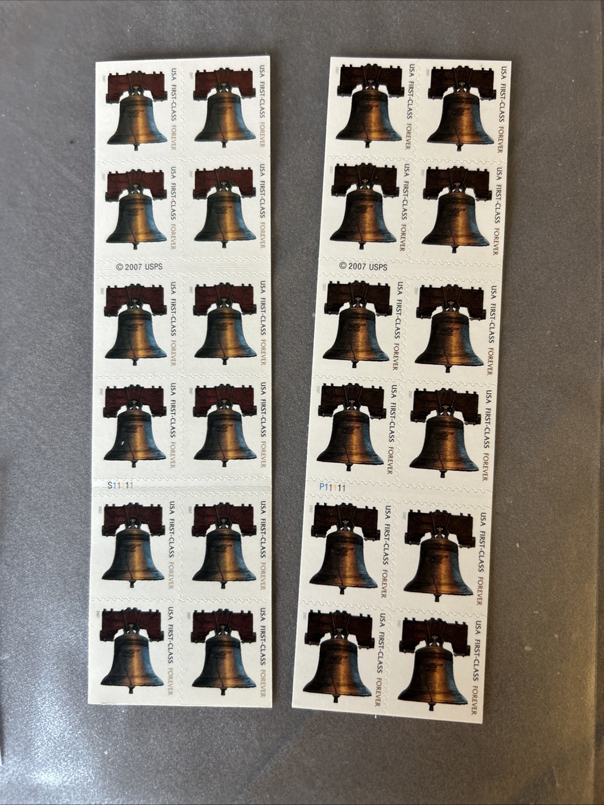 40 U.S. 2007 Forever Liberty Bell Stamps (Self-Adhesive) (2 Books)