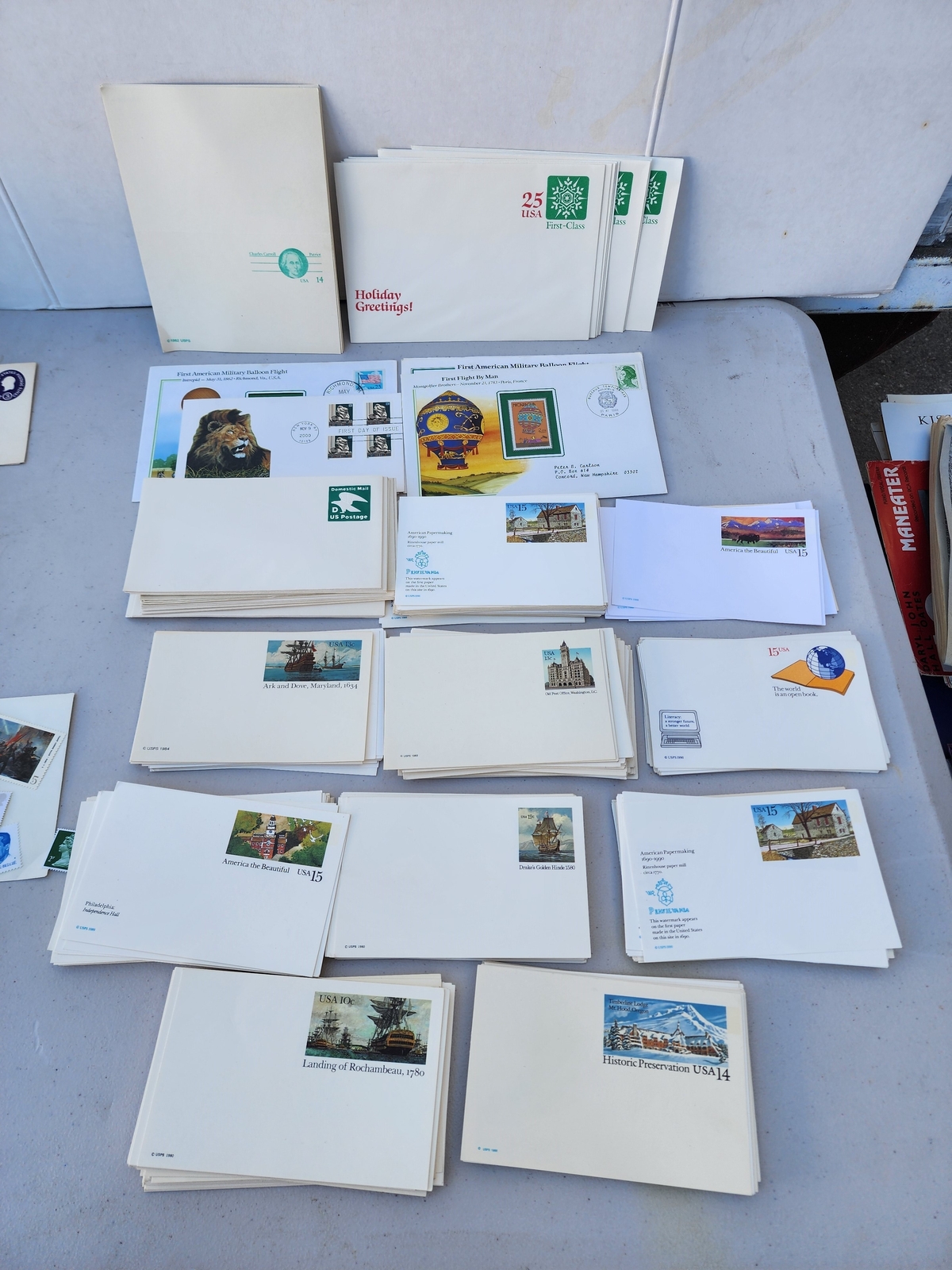 Lot of USPS USA Postage Pre-Stamped Envelopes & First Day of Issue FDC