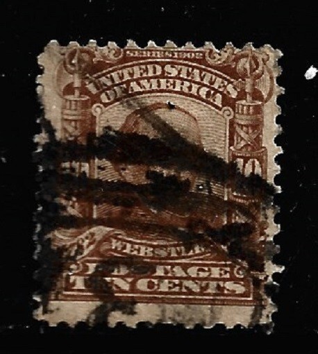 US Stamp-Scott # 307-10c-Canc/H-NG-1902-03