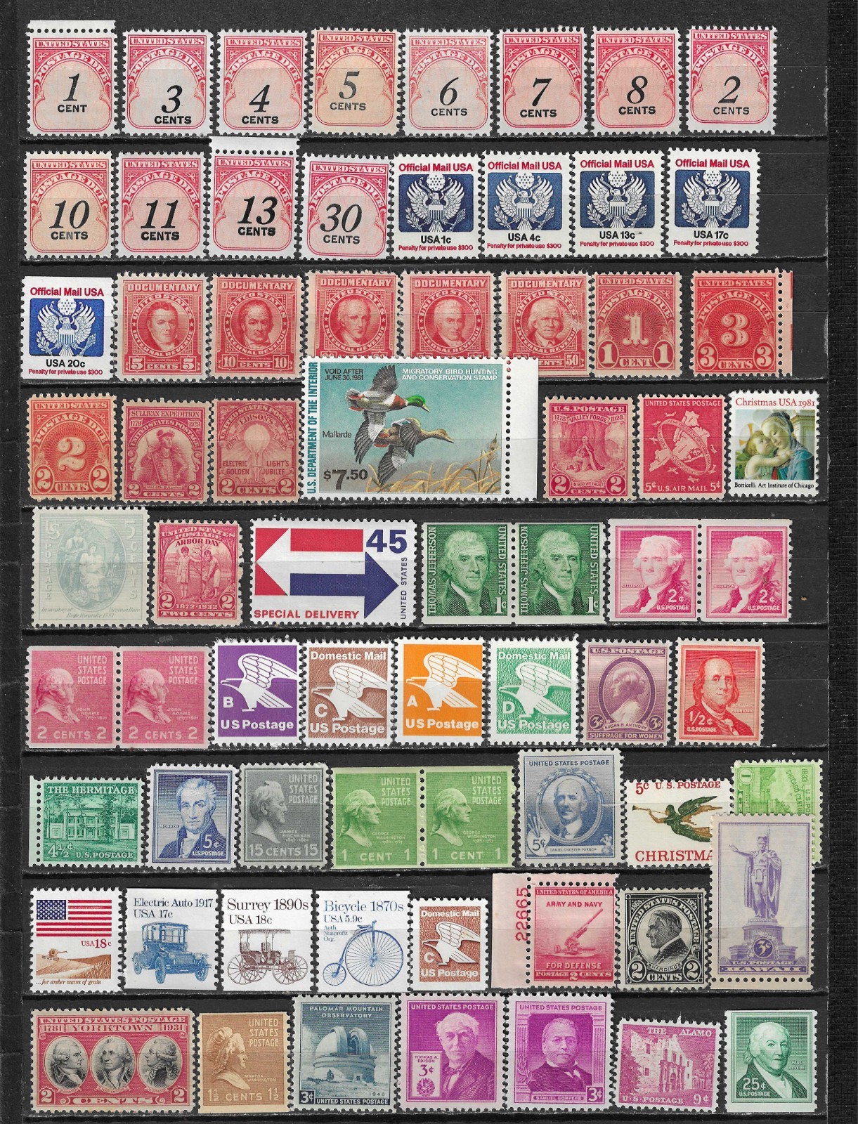 Stamp. USA. Mint. Lot