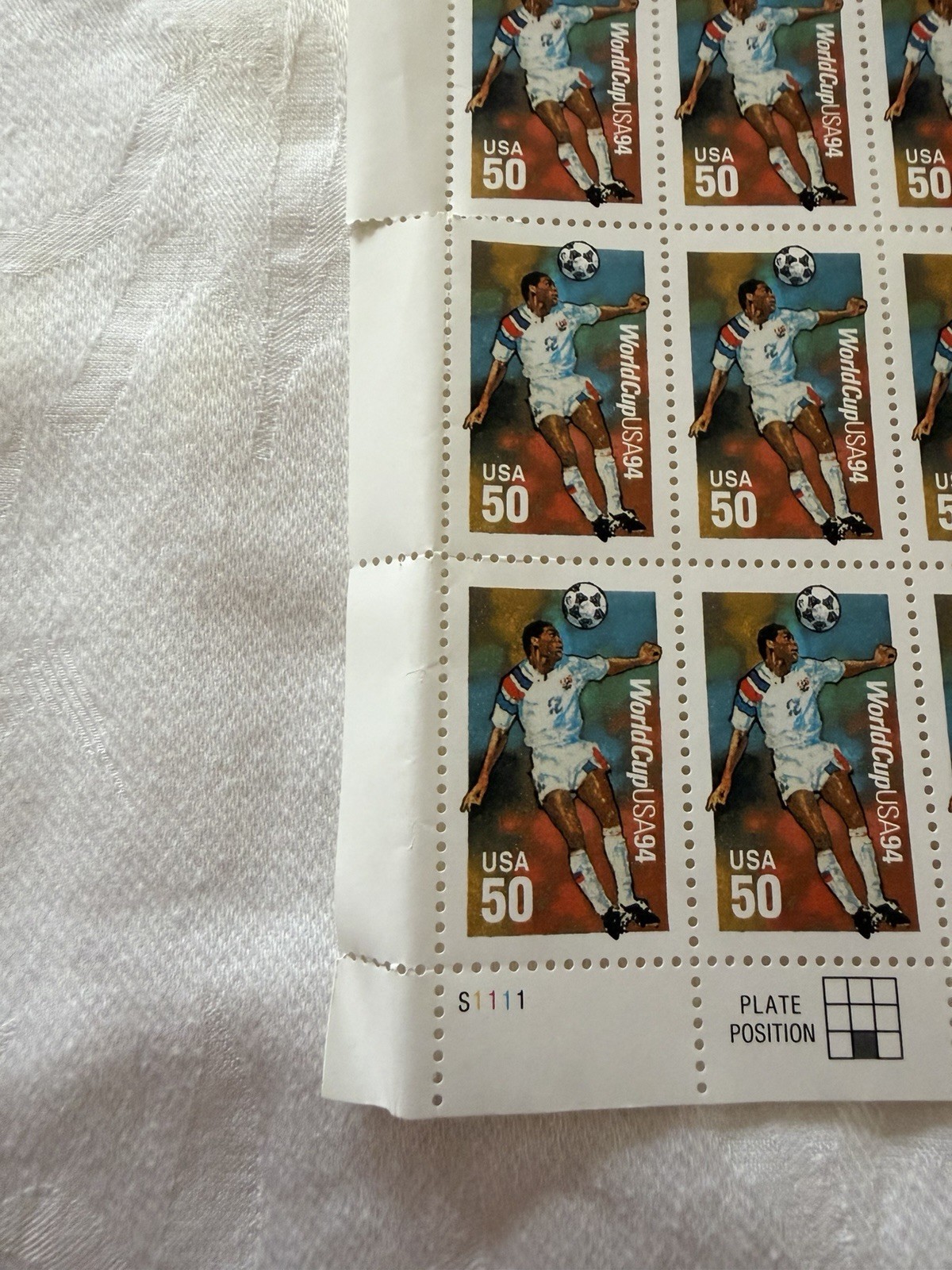 USPS Lot Of 10 World Cup USA 1994 Vintage 50 Cent Stamps MNH