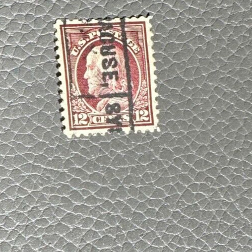 1917 12 Cent Claret Brown Franklin Stamp – Nice!!