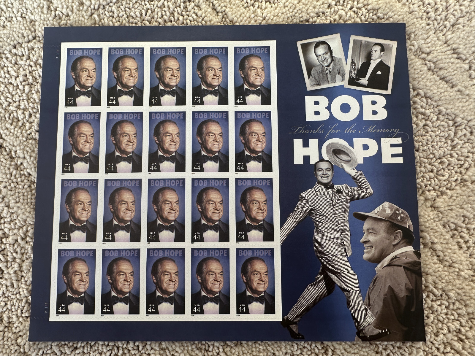 Bob Hope 44c Postage Sheet #4406 MNH