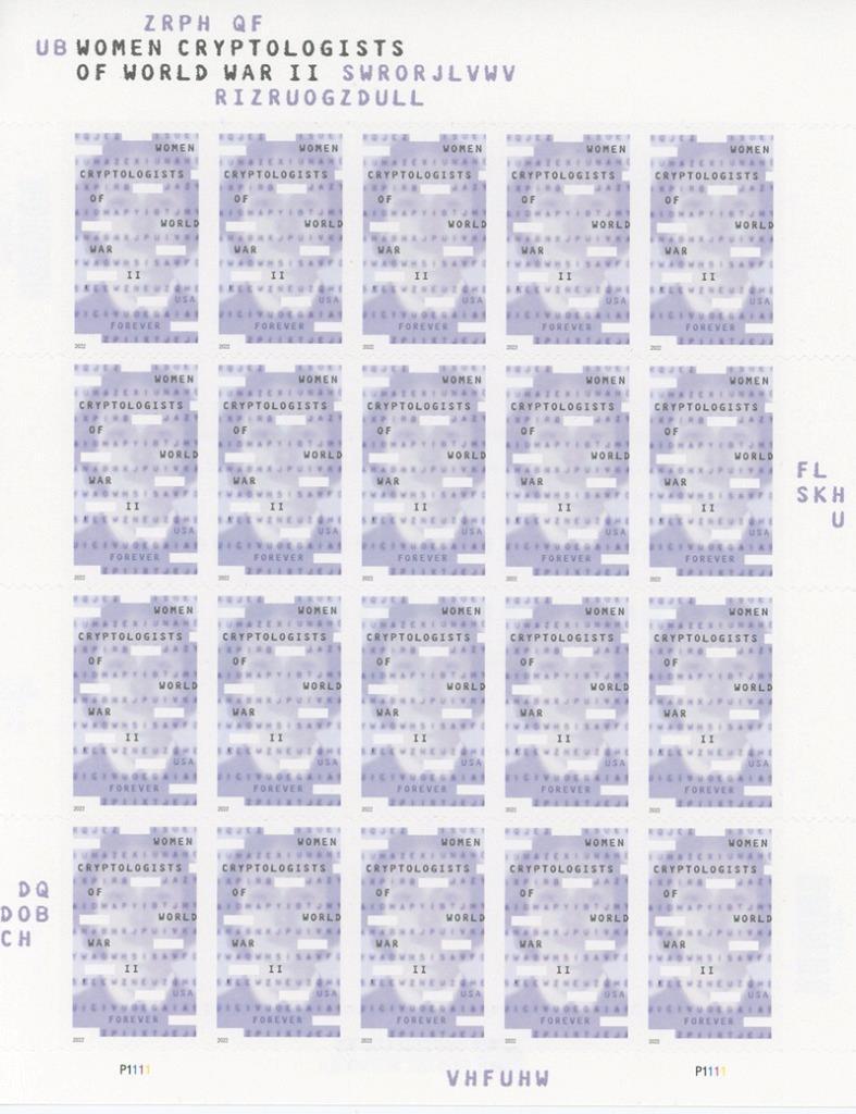 US SCOTT 5747 SHEET OF 20 US WOMEN CRYPTOLOGISTS FOREVER STAMPS MNH