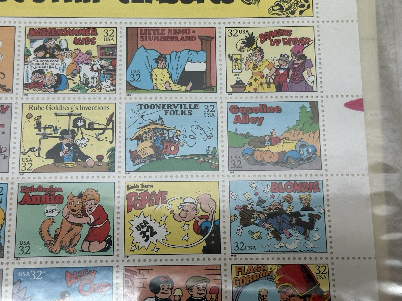 US SCOTT 3000 COMIC STRIP CLASSICS SHEET (PANE) OF 20 STAMPS 32 CENTS FACE MNH