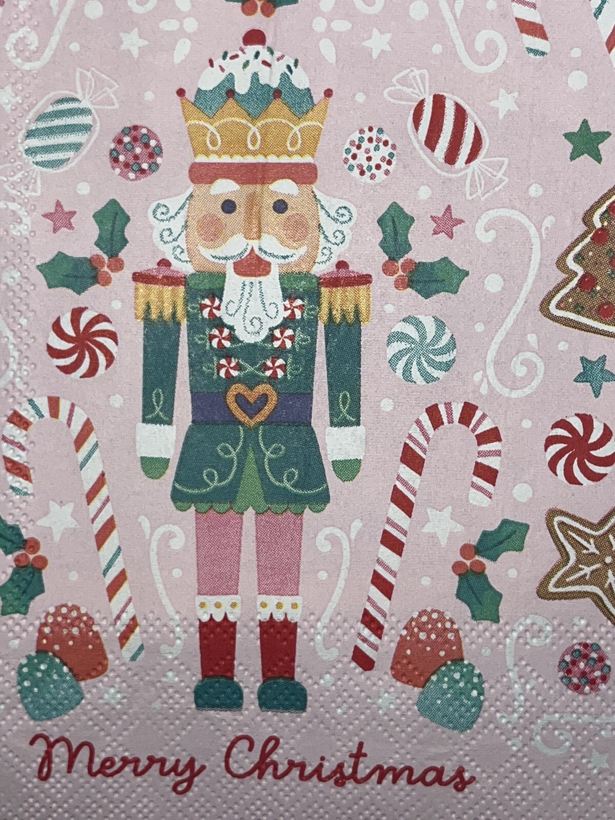 TWO Paper Lunch Decoupage Art Craft Napkins – CHRISTMAS NUTCRACKER=8 Pics